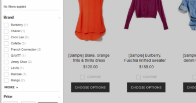 eCommerce Product Filtering