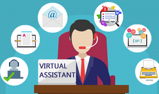 Online virtual assistant services ...vectorstock.com